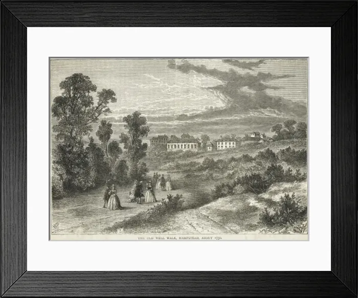 Framed Print : Hampstead Well Walk Framed Print : Hampstead Well Walk