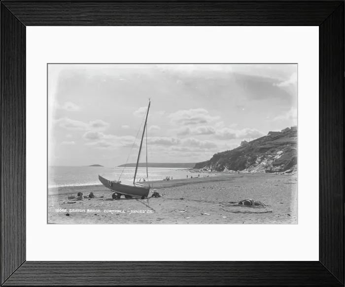 Framed Print : Seaton Beach, Cornwall Framed Print : Seaton Beach, Cornwall
