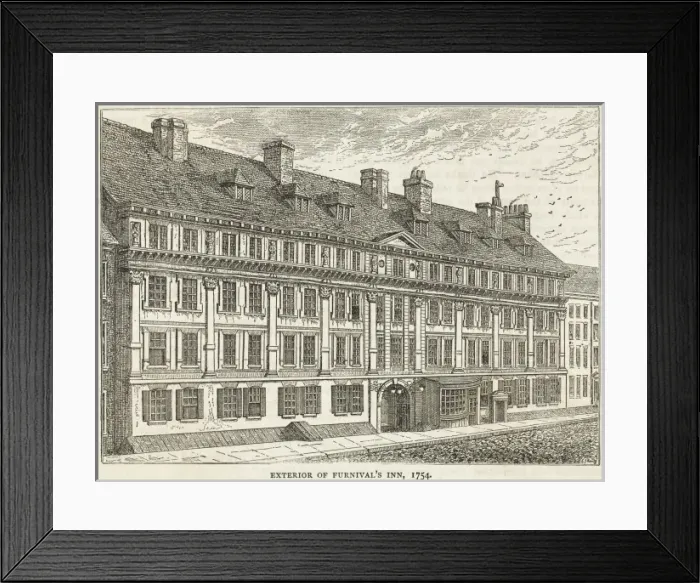 Framed Print : Furnivals Inn London Framed Print : Furnivals Inn London