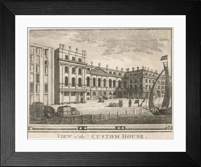 Framed Print : Custom House, London Framed Print : Custom House, London