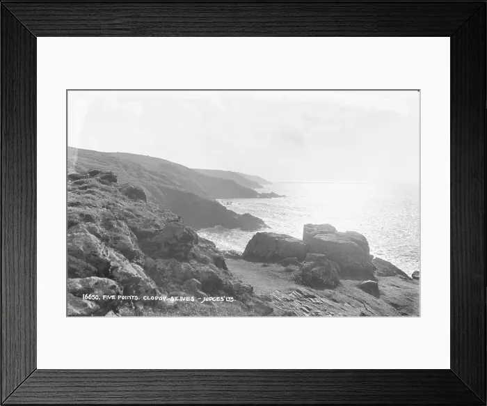 Framed Print : Five Points at Clodgy, St. Ives Framed Print : Five Points at Clodgy, St. Ives