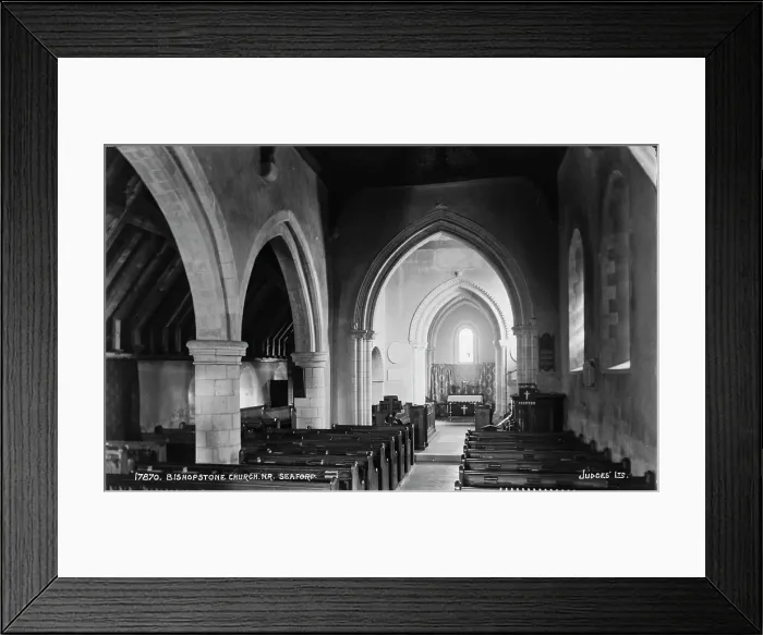 Framed Print : Interior of Bishopstone Church Framed Print : Interior of Bishopstone Church
