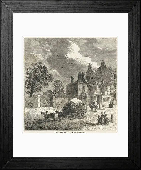 Framed Print : Hammersmith Red Cow Framed Print : Hammersmith Red Cow