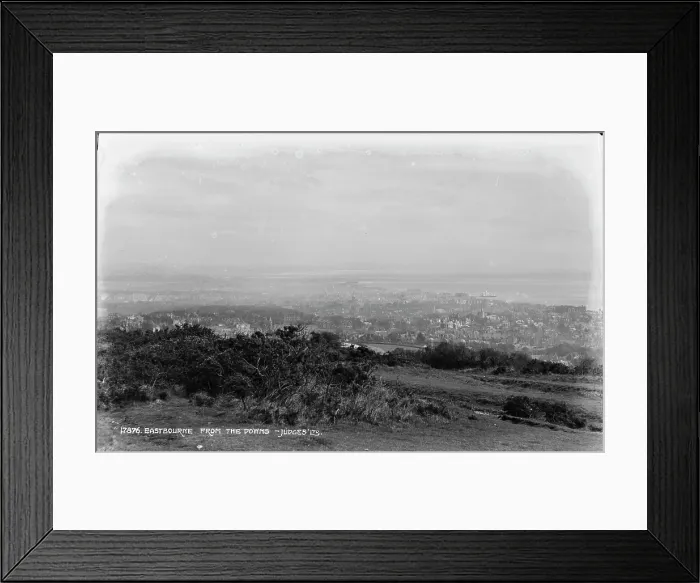 Framed Print : View of Eastbourne from the Downs
