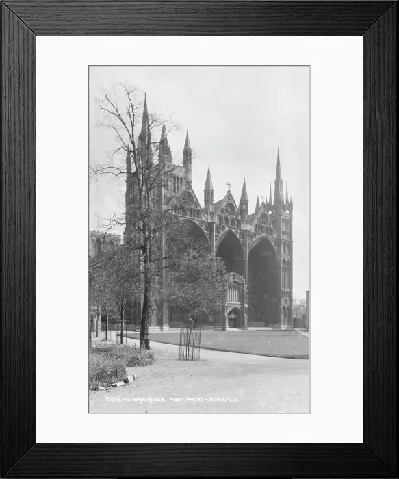 Framed Print : West Front of Peterborough Cathedral