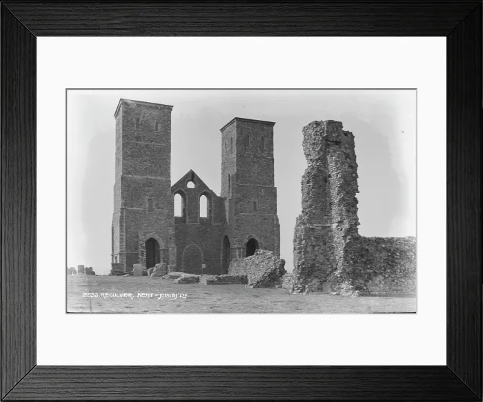 Framed Print : Ruins of Reculver Towers Framed Print : Ruins of Reculver Towers