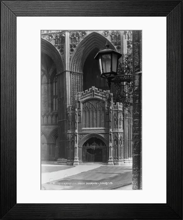 Framed Print : West Doorway of Peterborough Cathedral Framed Print : West Doorway of Peterborough Cathedral