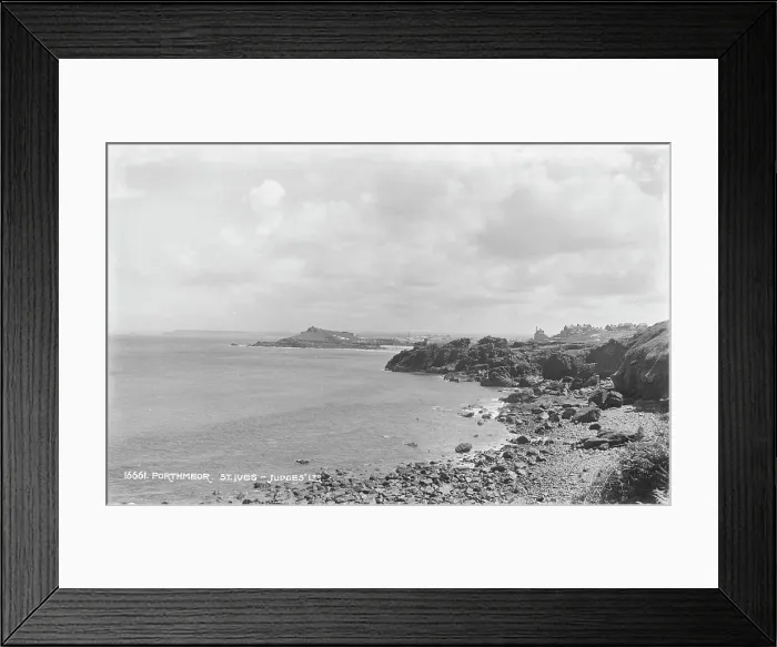 Framed Print : Scenic View of Porthmeor Beach Framed Print : Scenic View of Porthmeor Beach
