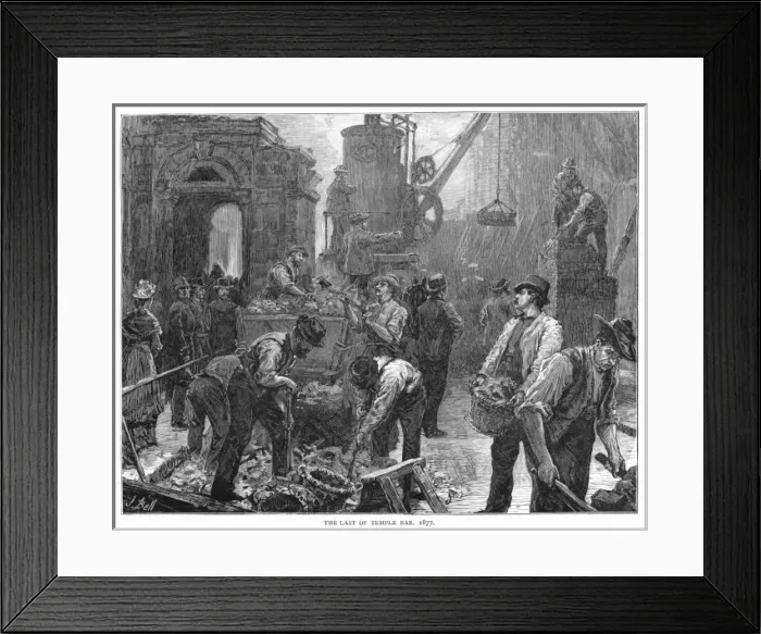 Framed Print : Temple Bar Removed Framed Print : Temple Bar Removed
