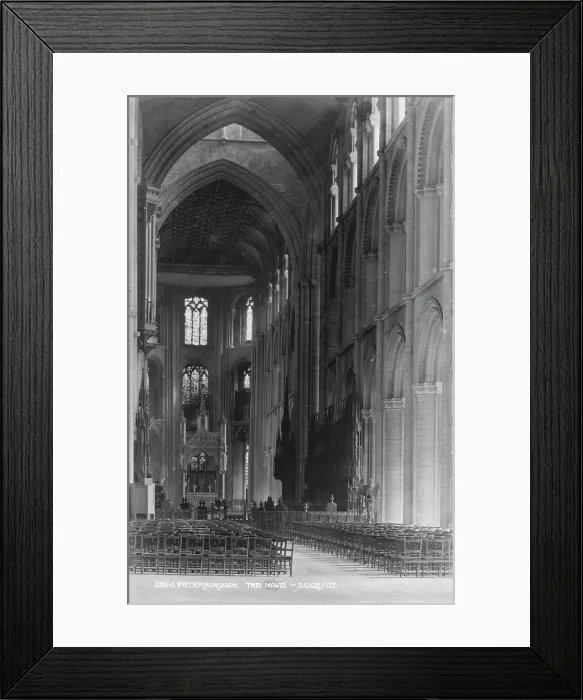 Framed Print : The Nave of Peterborough Cathedral Framed Print : The Nave of Peterborough Cathedral