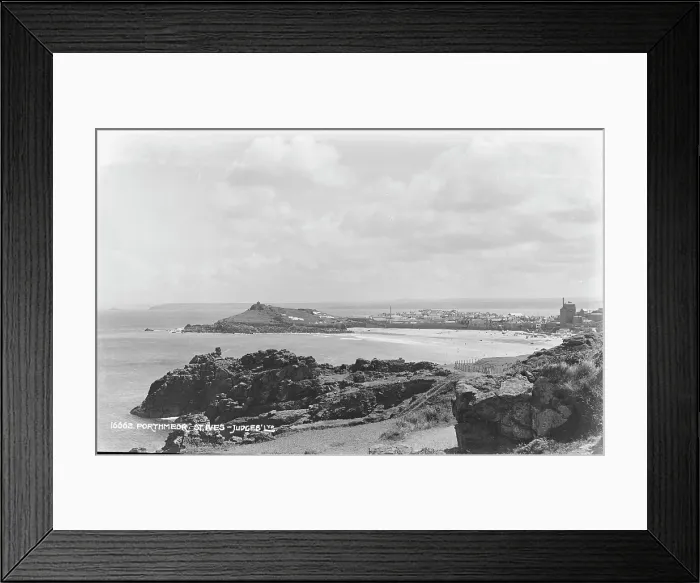 Framed Print : Scenic View of Porthmeor Beach Framed Print : Scenic View of Porthmeor Beach