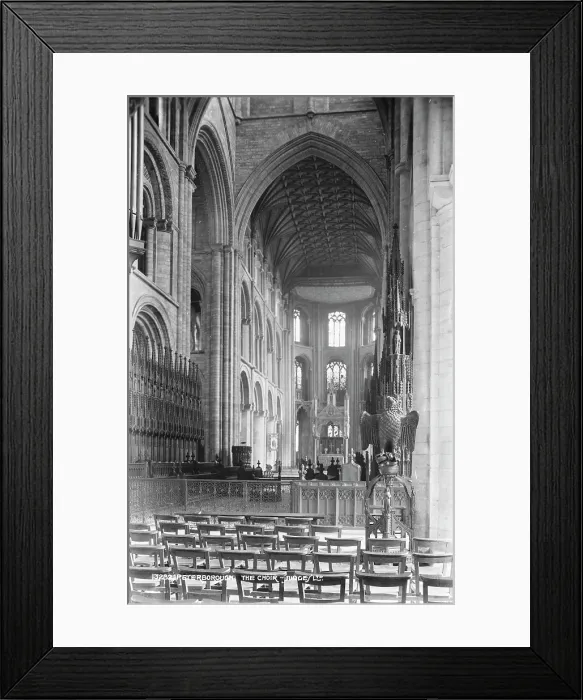 Framed Print : The Choir of Peterborough Cathedral Framed Print : The Choir of Peterborough Cathedral