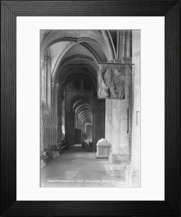 Framed Print : South Choir Aisle of Peterborough Cathedral Framed Print : South Choir Aisle of Peterborough Cathedral