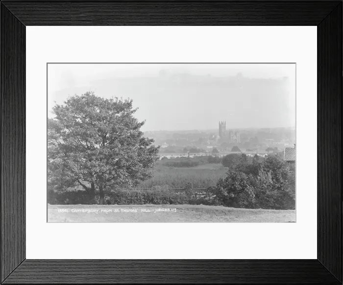 Framed Print : View of Canterbury from St. Thomas Hill Framed Print : View of Canterbury from St. Thomas Hill