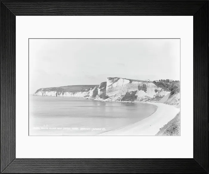 Framed Print : White Cliff and Beer Head Framed Print : White Cliff and Beer Head