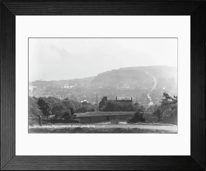 Framed Print : Dover from Castle Hill Framed Print : Dover from Castle Hill