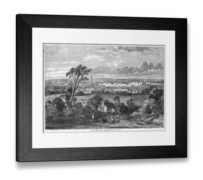 Framed Print : Deptford & Greenwich Framed Print : Deptford & Greenwich