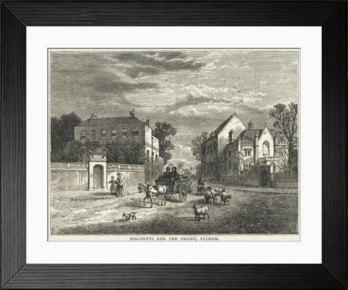 Framed Print : Fulham Street Scene Framed Print : Fulham Street Scene