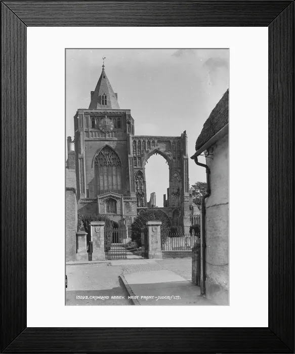 Framed Print : Crowland Abbey West Front Framed Print : Crowland Abbey West Front