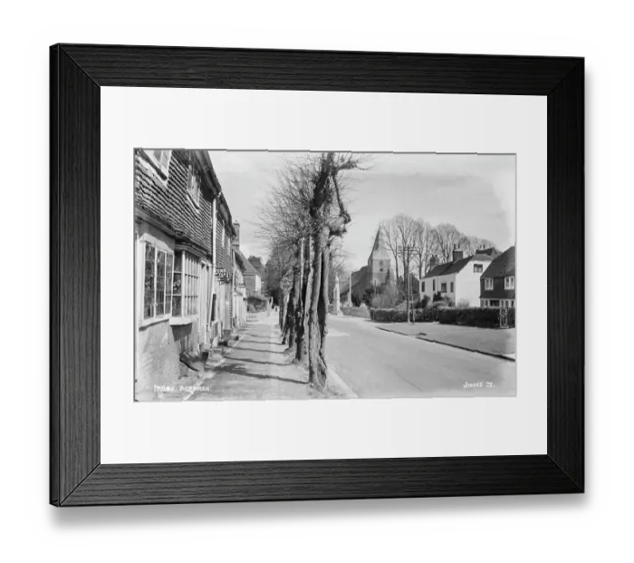 Framed Print : A Quiet Street in Burwash Framed Print : A Quiet Street in Burwash