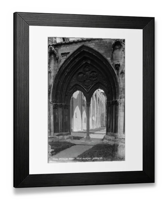 Framed Print : West Doorway of Crowland Abbey Framed Print : West Doorway of Crowland Abbey