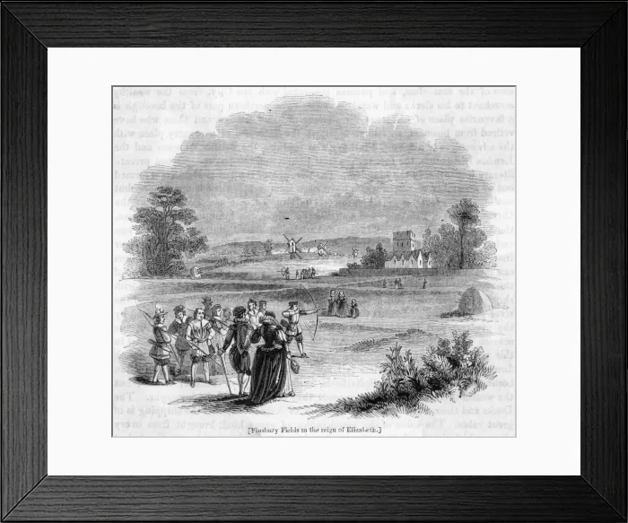 Framed Print : Finsbury Fields Framed Print : Finsbury Fields