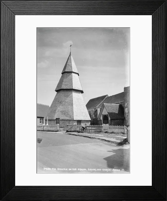 Framed Print : The Steeple on the Ground, Brookland Church Framed Print : The Steeple on the Ground, Brookland Church
