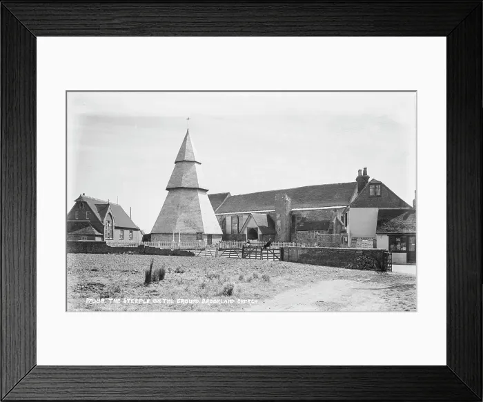 Framed Print : The Steeple on the Ground, Brookland Church Framed Print : The Steeple on the Ground, Brookland Church