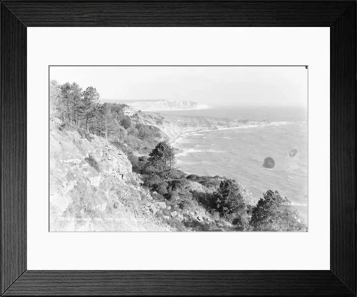 Framed Print : The Two Bays, Swanage Framed Print : The Two Bays, Swanage