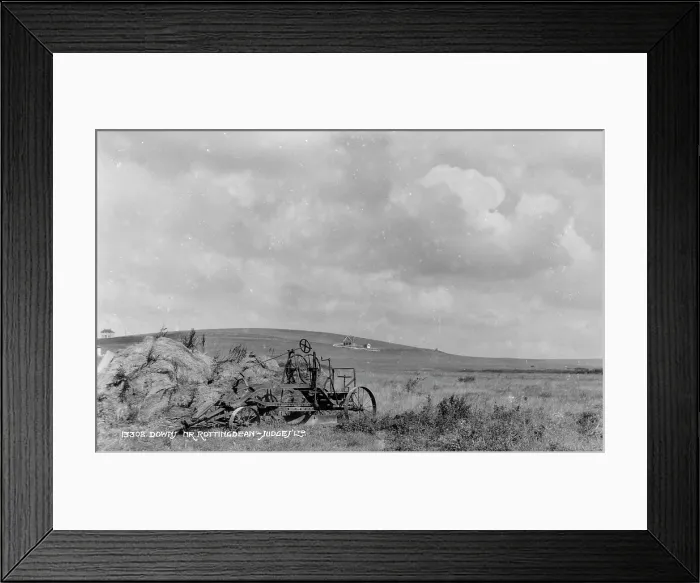 Framed Print : Vintage Farming Equipment in the Countryside Framed Print : Vintage Farming Equipment in the Countryside