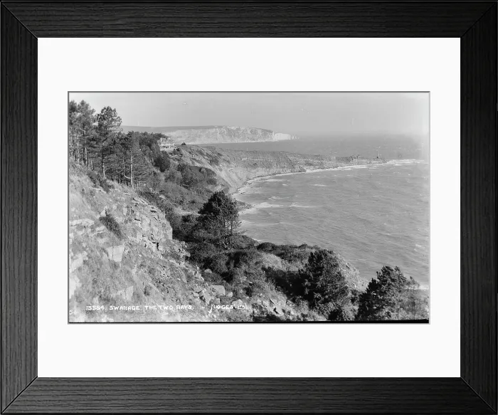 Framed Print : The Two Bays, Swanage Framed Print : The Two Bays, Swanage