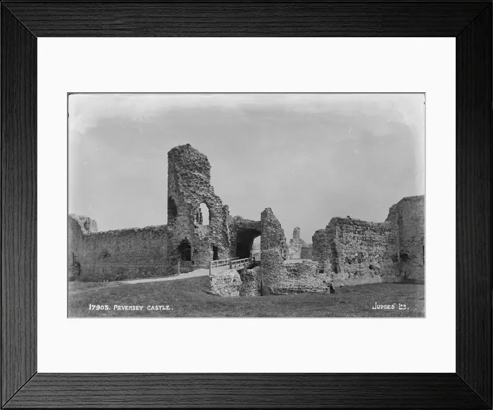 Framed Print : Pevensey Castle Ruins Framed Print : Pevensey Castle Ruins