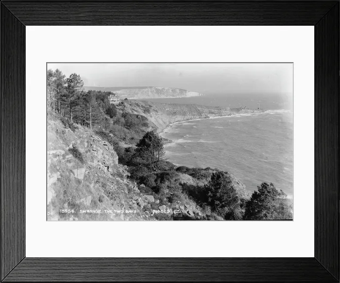 Framed Print : The Two Bays, Swanage Framed Print : The Two Bays, Swanage