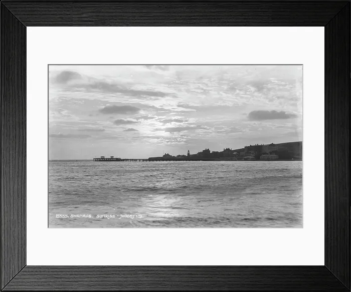 Framed Print : Sunrise Over Swanage Framed Print : Sunrise Over Swanage