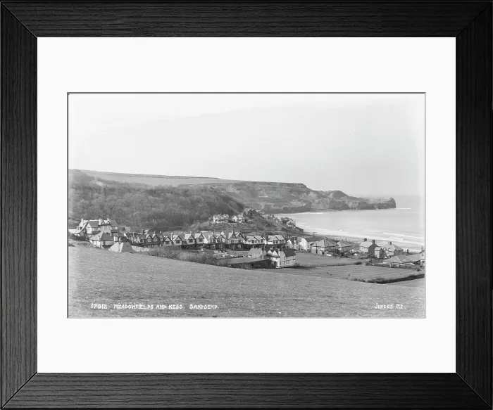 Framed Print : Meadowfields and Ness, Sandsend Framed Print : Meadowfields and Ness, Sandsend