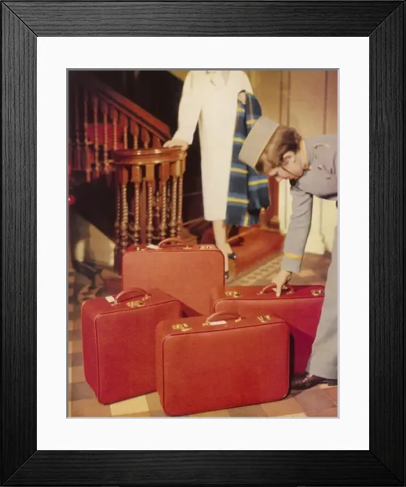 Framed Print : Elegant luggage 1956 Framed Print : Elegant luggage 1956