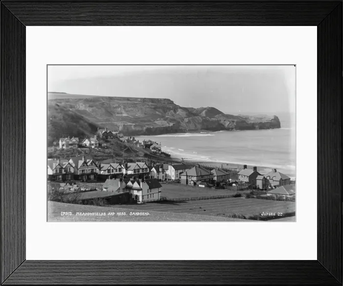 Framed Print : Meadowfields and Ness, Sandsend Framed Print : Meadowfields and Ness, Sandsend