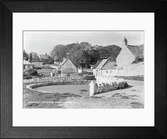 Framed Print : Village Scene in Worth Matravers Framed Print : Village Scene in Worth Matravers
