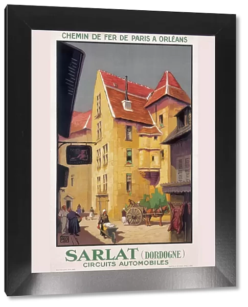 Poster for railway trips to Sarlat, in the Dordogne