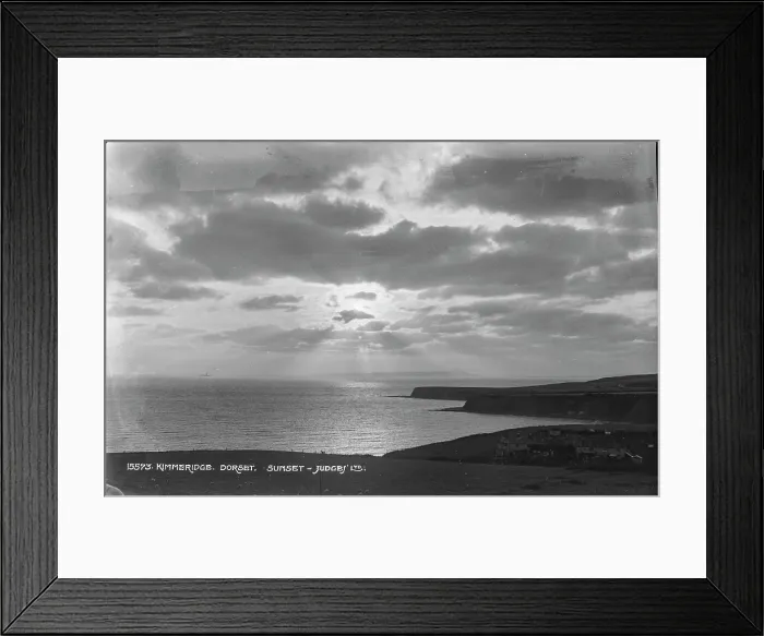 Framed Print : Sunset at Kimmeridge Framed Print : Sunset at Kimmeridge