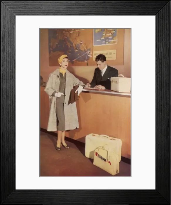 Framed Print : Elegant travel, 1956 Framed Print : Elegant travel, 1956