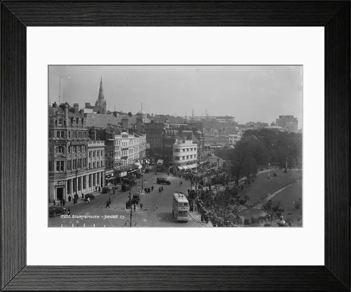Framed Print : Bournemouth Town Center in the Past Framed Print : Bournemouth Town Center in the Past