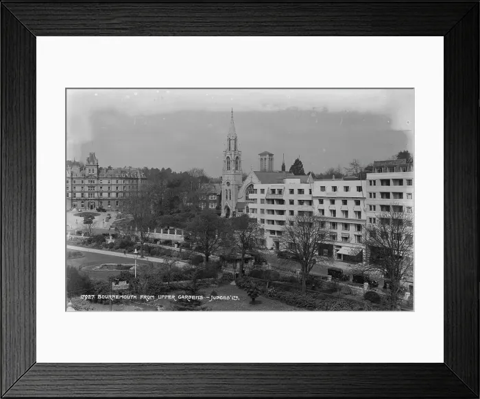 Framed Print : Bournemouth from Upper Gardens Framed Print : Bournemouth from Upper Gardens