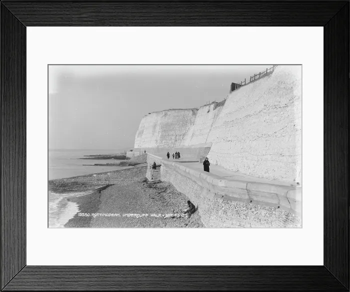 Framed Print : Undercliff Walk in Rottingdean Framed Print : Undercliff Walk in Rottingdean