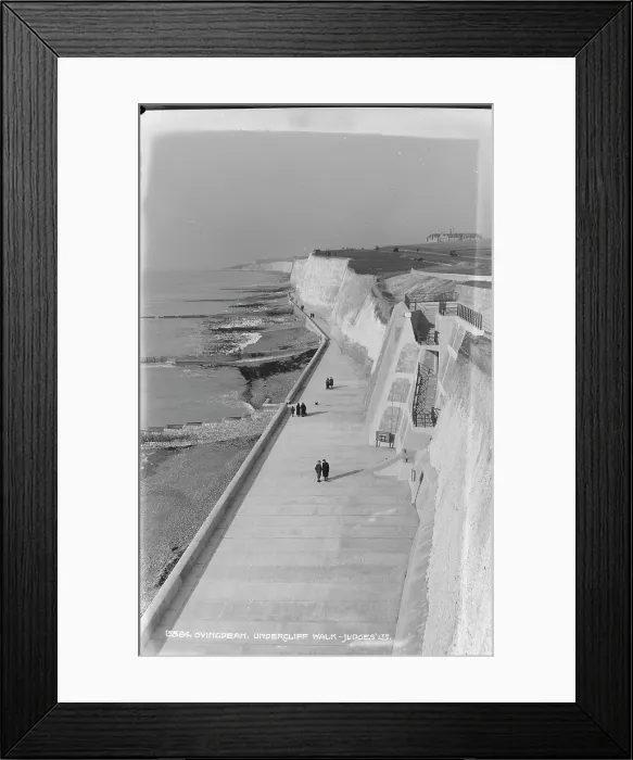 Framed Print : Scenic View of Undercliff Walk Framed Print : Scenic View of Undercliff Walk