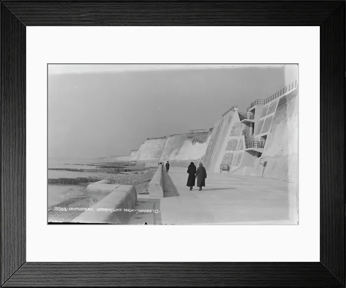 Framed Print : Stroll Along the Undercliff Walk Framed Print : Stroll Along the Undercliff Walk