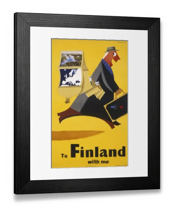 Framed Print : Advertisement for the Finnish Tourist Association Framed Print : Advertisement for the Finnish Tourist Association