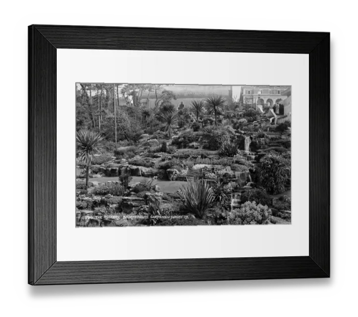 Framed Print : The Rockery, Bournemouth Gardens
