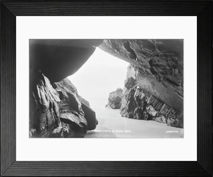 Framed Print : A Cave at Black Rock