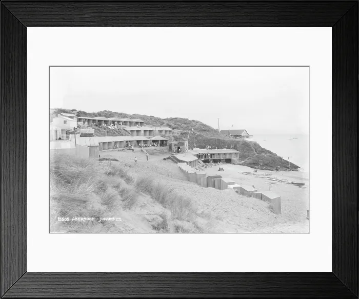 Framed Print : Beach Huts at Abersoch Framed Print : Beach Huts at Abersoch